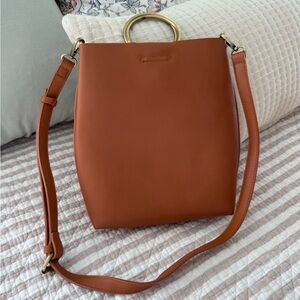 Street Level Crossbody Bag with Brass Handles